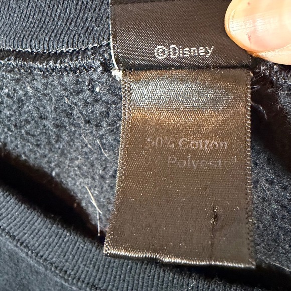 Disney Ariel The Little Mermaid Tattoo Graphic Crewneck Sweatshirt Black Womens - Picture 5 of 8